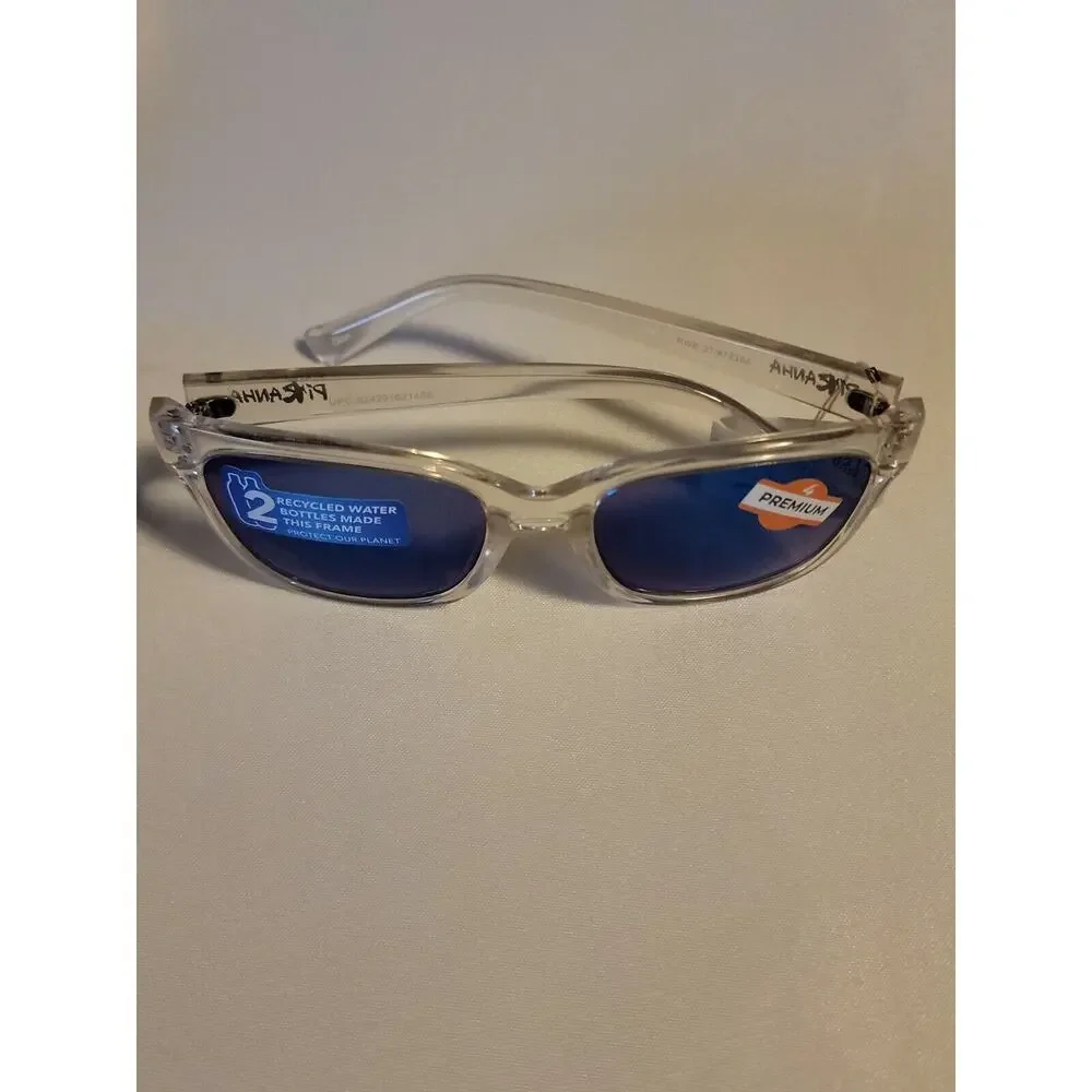 Piranha Premium 4 Sunglasses Clear Frames Style # 62148 NEW